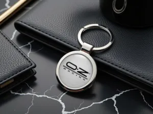 OZ Portachiavi Fighi Look Moderno in Acciaio Inox